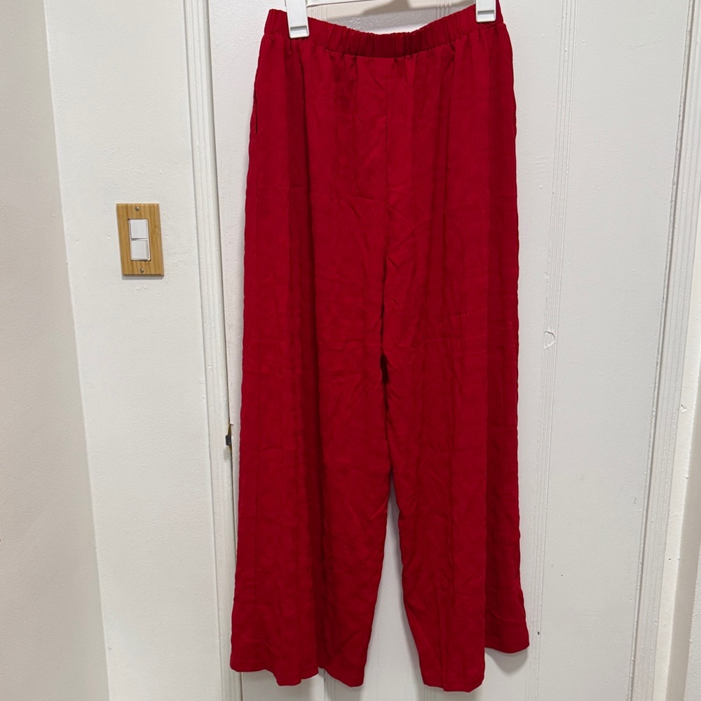 Wide leg Vibrant Red women’s pants